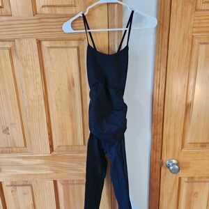 MATERNITY Black One-Piece Jumpsuit with Spaghetti Straps